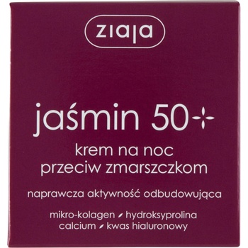 Ziaja Jasmín 50+ jasmínový noční krém proti vráskám spf6 50 ml