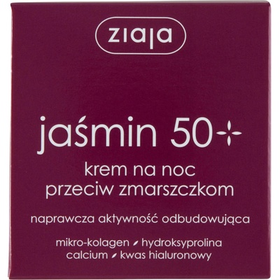 Ziaja Jasmín 50+ jasmínový noční krém proti vráskám spf6 50 ml