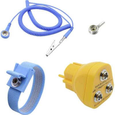 Quadrios ESD uzemňovací box 3.60 m tlačidlo 10 mm, banán , krokosvorka