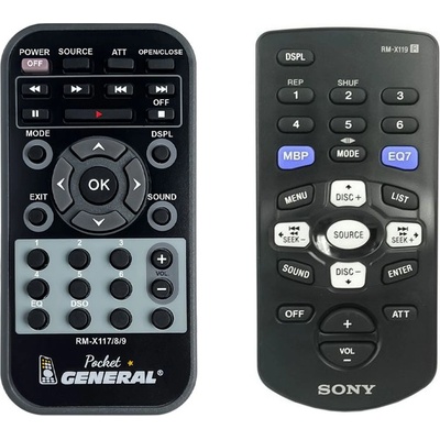 GENERAL Sony rm-x119 - дистанционно управление дубликат (rm-x119)