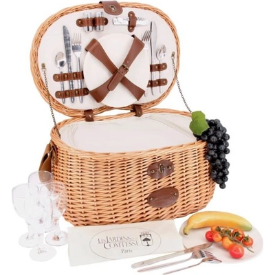 Les Jardins de la Comtesse piknikový koš pro 4 osoby Vendome – Sleviste.cz