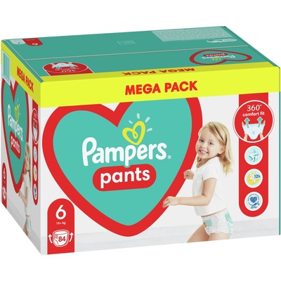 Pampers Бебешки пелени гащи Pampers 6, XL, 84 броя (1100002043)