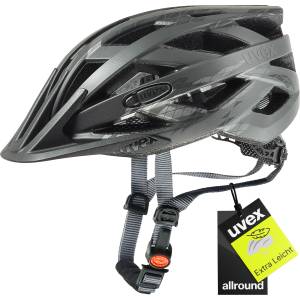 uvex i-vo cc - Lightweight all-round helmet for men and women - individual size adjustment - matt black smoke - 52-57 cm - S4104231115 (S4104231115)
