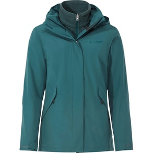 Vaude Дамско 3-в-1 яке Vaude Women's Rosemoor 3in1 Jacket II 3-in-1 jacket - Dark Fjord Green - размер 36 (EU) (104-5125-0812)