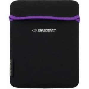 Esperanza neoprene bag for tablet 9.7 et172v black/violet