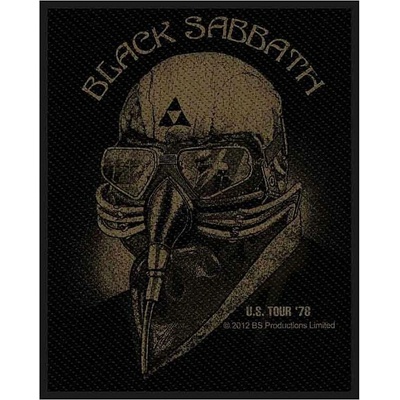 black sabbath tkaná nášivka us tour 1978 100 x 80 mm