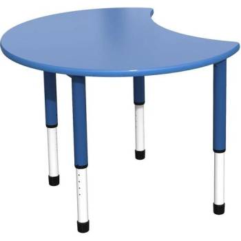 Image 1 of RFG Ученическа синя маса Moon с регулируема височина от I до XII клас