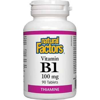 Image 1 of Natural Factors Vitamin B1 100 mg [90 Таблетки]