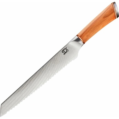 Dellinger Nôž na pečivo Bread 240 mm SOK Olive Sunshine Damascus