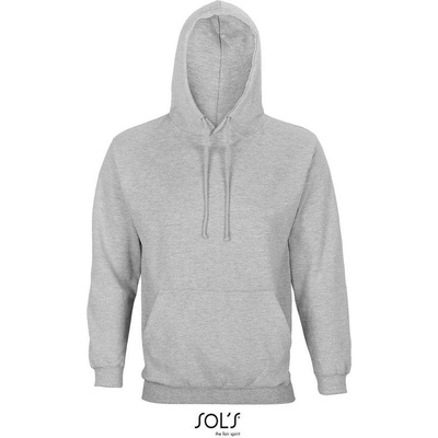 Sol's Condor Unisex mikina s kapuc. sivá ash