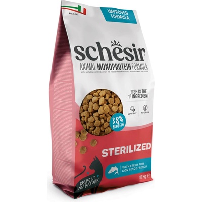 Schesir Cat Sterilized & Light Morské ryby s ryžou 10 kg
