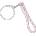Dopper Wrist Cord White Mug Ring - Cherry Pink