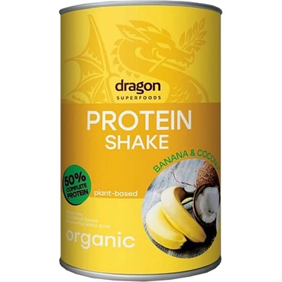 Dragon Superfoods Organic Protein Shake - Different Flavors | Flavored with Erythritol [450~500 грама] Банан с кокос