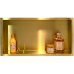 BALNEO Вграден рафт Balneo Wall-Box правоъгълен, 60x30x7 см, матово злато (OB-BR3)