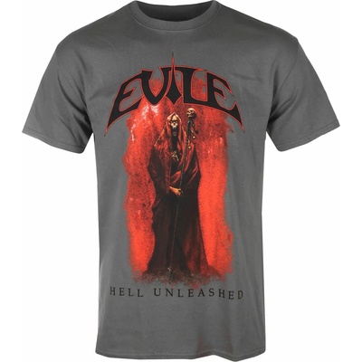 Plastic head мъжка тениска evile - hell unleashed (ВЪГЛЕН) - СИВО - plastic head - ph12575