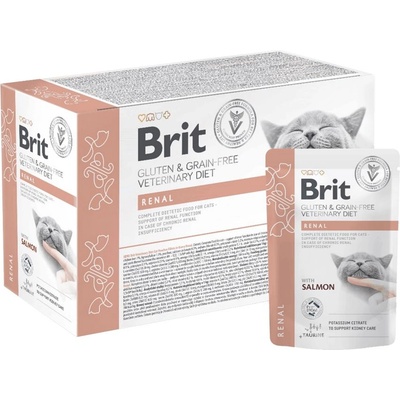 Brit Cat Gluten & Grain-Free Veterinary Diet Renal pouch 12 x 85 г