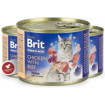 Brit Premium by Nature Cat Chicken with Beef 200 g