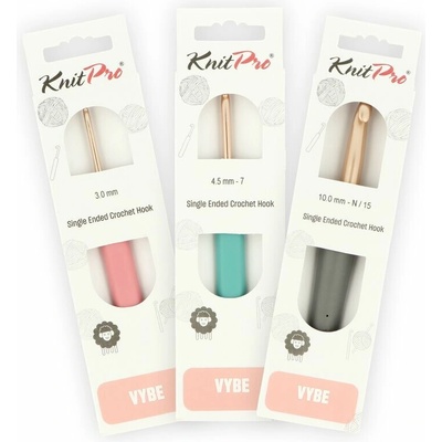 KnitPro VYBE Rose Gold hliníkový háčik