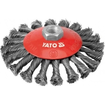 Yato Kartáč drátěný boční M14 x 125 mm INOX, YT-4764