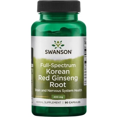 Swanson Full Spectrum Korean Red Ginseng Root, 400 mg, 90 капсули, Swanson (SW1136)