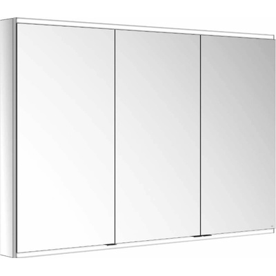 Keuco Zrkadlová skrinka s LED osvetlením, 140x90x12 cm, hliník 800321141000200