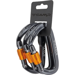 CAMP Карабинери с винтово заключване Orbit Lock 3 Pack, метален пистолет (TO.293002)