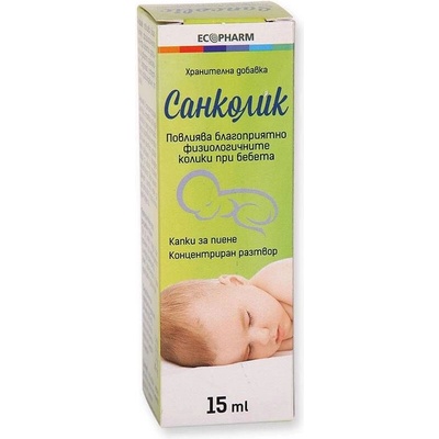 Ecopharm Санколик Капки против колики, 15 ml, Ecopharm