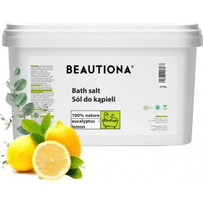Beautiona kúpeľová soľ eukalyptus citrón 2,5 kg