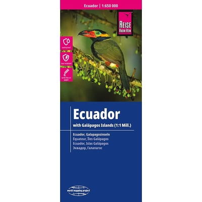 Ekvádor a Galapágy - mapa odolná