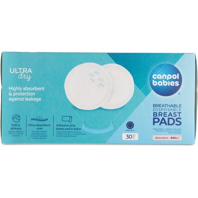 Canpol Подплънки за кърма с лепенка - 30 бр (5903407016535)