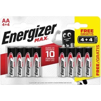 Image 1 of Energizer АЛКАЛНИ БАТЕРИИ enr max alk aa 4+4 chp8 energizer (e303330400)