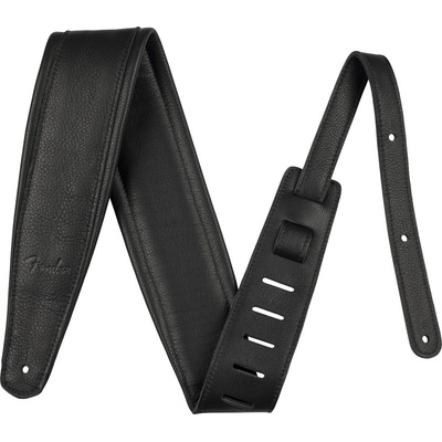 Fender 3.5 Premium Leather Black Каишка за китара (0990622106)