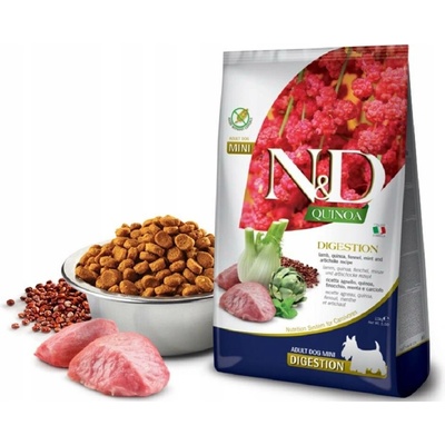 N&D Quinoa Dog Adult Mini Grain Free Digestion Lamb Fennel Mint & Artichoke 2,5 kg