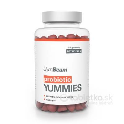 GymBeam Yummies Probiotiká 60 kaps. čerešňa