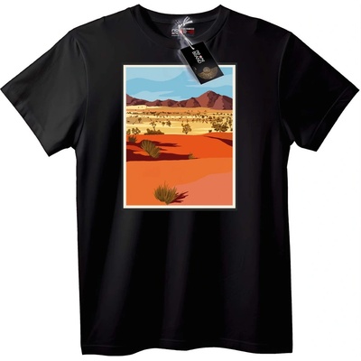 NOONEBRAND Тениска Пустинен Пейзаж - 5XL, Black