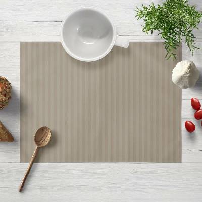 Biante Damaškové prostírání Atlas Gradl DM-022 Latte proužky 1 cm 30x40 cm