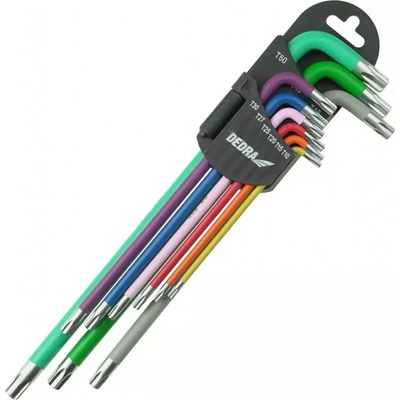 Dedra TORX klíče extra dlouhé barva 06F225