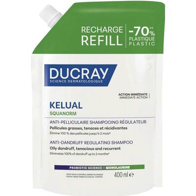 Ducray Kelual Squanorm Šampon na mastné lupy 400 ml