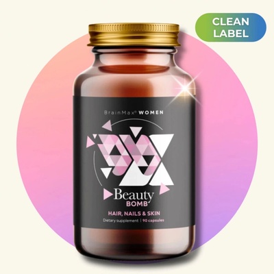BrainMax Women Beauty Bomb vlasy nechty pleť 90 rastlinných kapsúl