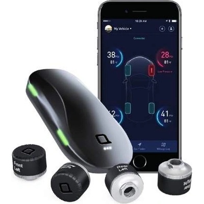 nonda ZUS Smart Tire Safety Monitor - устройство за проследяване сигурността при шофиране (черен)