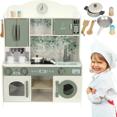 INKA Detská drevená kuchynka MDF Salilo s kávovarom 85 cm