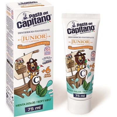 Pasta Del Capitano 6+ Junior Soft mint 75 ml