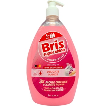 BRIS препарат за миене на съдове, 1000мл, Delicate Hands