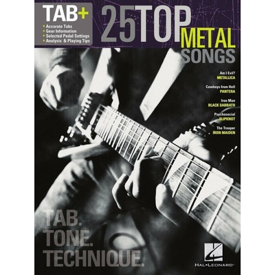 Hal Leonard 25 Top Metal Songs Tab. Tone. Technique. Noty