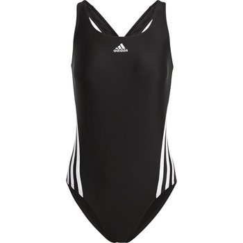 Adidas Дамски бански костюм Adidas 3 Stripe Swimsuit Ladies - Black/White