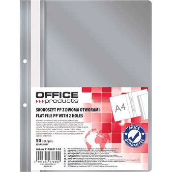 Office Products Папка Office Products с прозрачно лице с перф, сива (25879-А-СИВ)