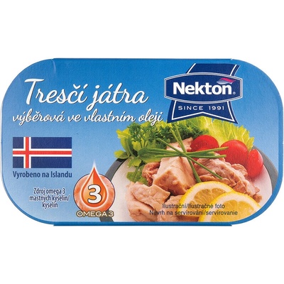 Nekton Tresčia pečeň vo vlastnom oleji 115 g