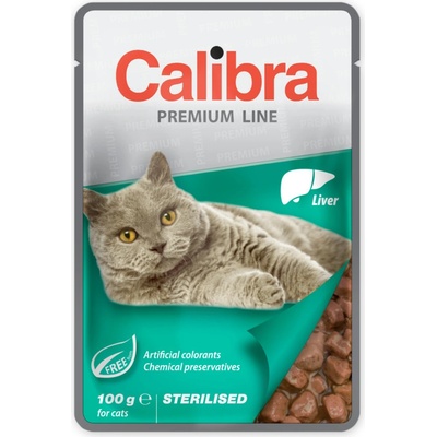 Calibra Cat Premium kapsa Sterilised LIVER 10x 100 g