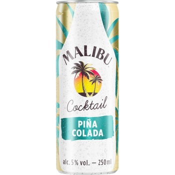 Malibu Pina Colada RTD 5% 0,25 l (holá láhev)
