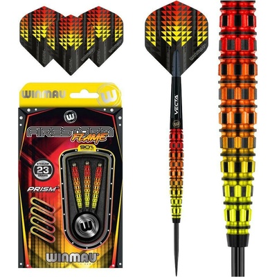 WINMAU Sada steel šipek Firestorm Flame Tapered